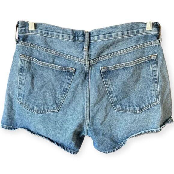 Agolde Parker Long Classic Denim Jean Shorts 30 - Picture 3 of 6